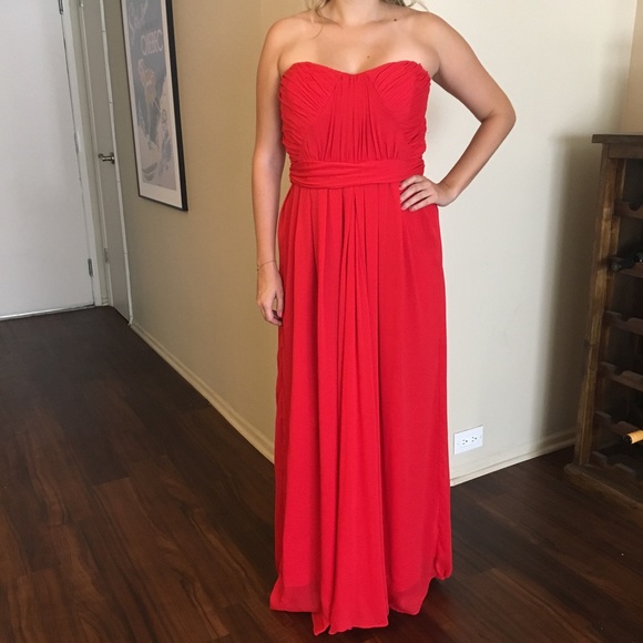 Badgley Mischka Faye Chiffon Gown NWT - Picture 4 of 9